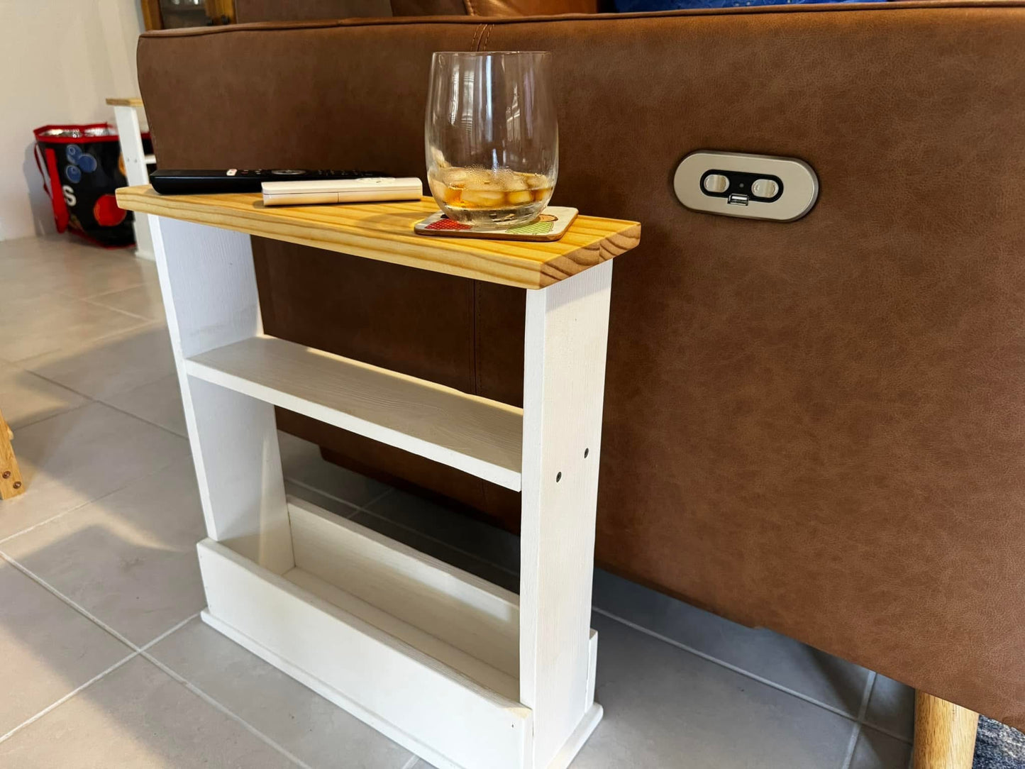 Sofa end table/toilet side shelf