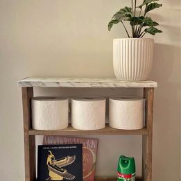 Sofa end table/toilet side shelf