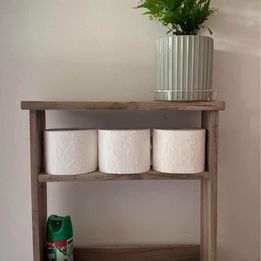 Sofa end table/toilet side shelf