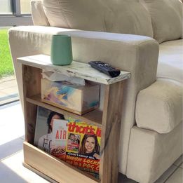 Sofa end table/toilet side shelf